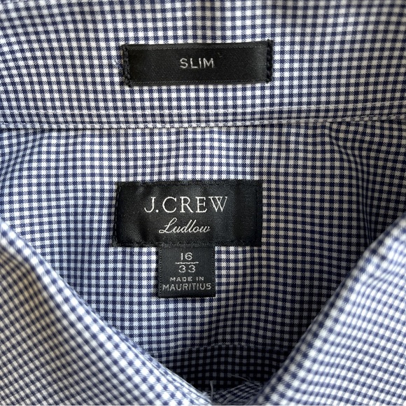 J. Crew Slim Fit Ludlow Dress Shirt in Micro Gingham - Picture 5 of 6